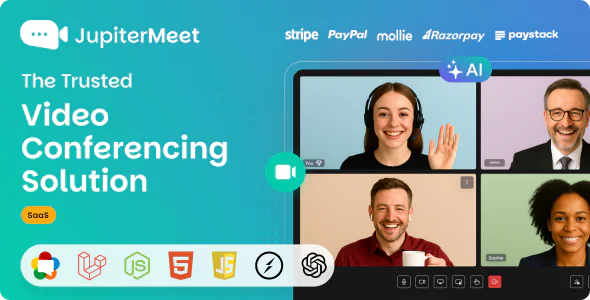JupiterMeet – White Label Video Conference with AI SaaS