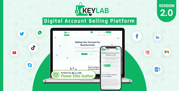 KeyLab - Digital Account Selling Platform V2.0