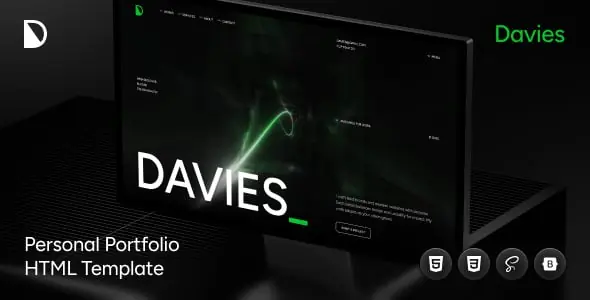 Davies – Personal Portfolio HTML Download